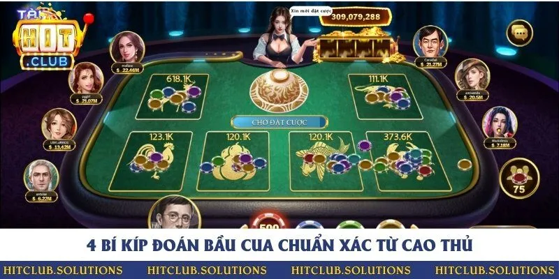 Bí quyết thành công tại trò chơi bầu cua Hit Club