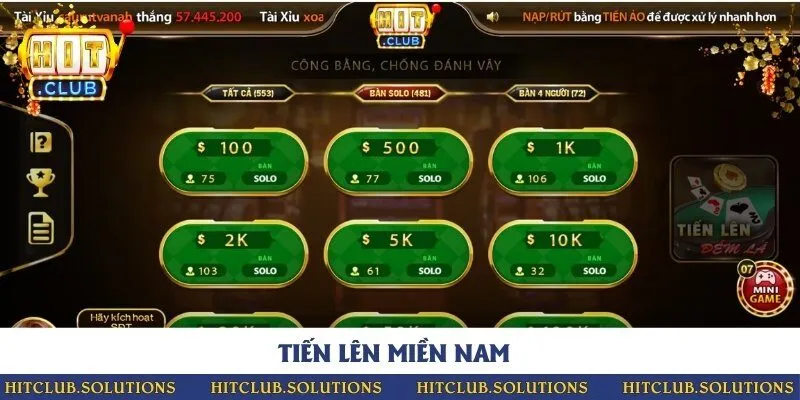 Trải nghiệm không gian đánh bài tiến lên miền Nam đỉnh cao