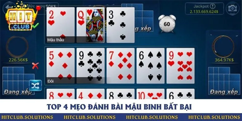 Kinh nghiệm làm chủ game bài mậu binh tại nhà cái