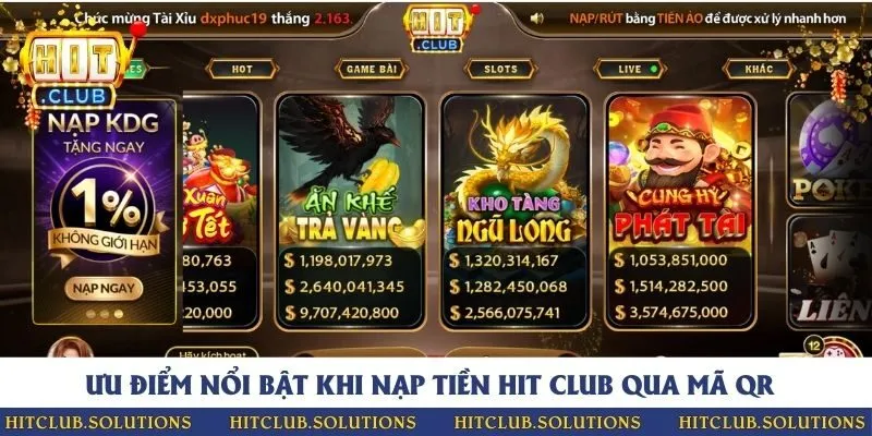 Những lợi ích khi thực hiện nạp tiền vào cổng game qua mã QR